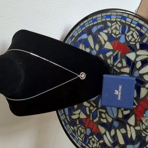 Swarovski floating pave pendant necklace